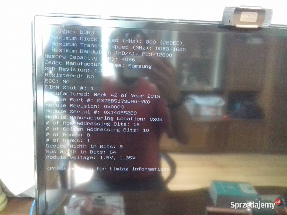 Samsung DDR3 4GB 1600MHz PC3L 12800U DIMM kujawsko-pomorskie