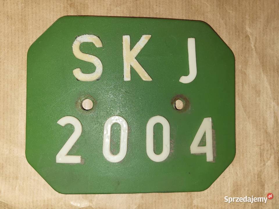 Kolekcjonerska tablica rejestracyjna motoroweru mazowieckie Piaseczno