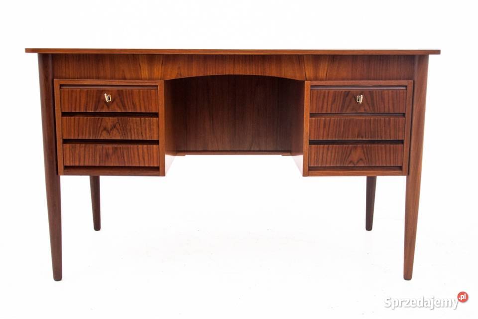 Tekowe biurko duński design lata 60 RENOWACJI śląskie Chorzów