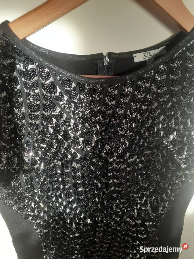 sukienka czarna z cekinami M Mohito ołówkowa czarny Spódnice i sukienki Gdańsk