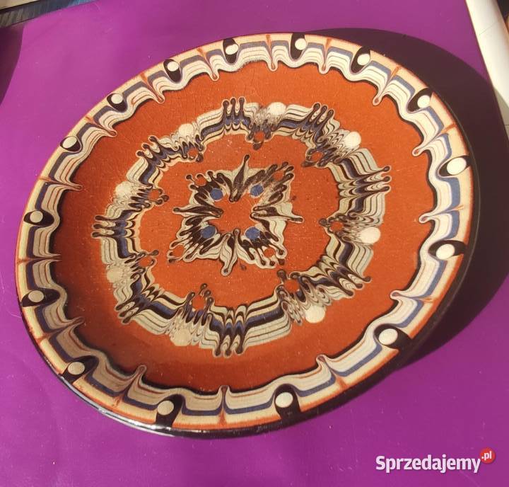 Kolekcjonerski ceramiczny talerz Bułgarski z lat Pruszków