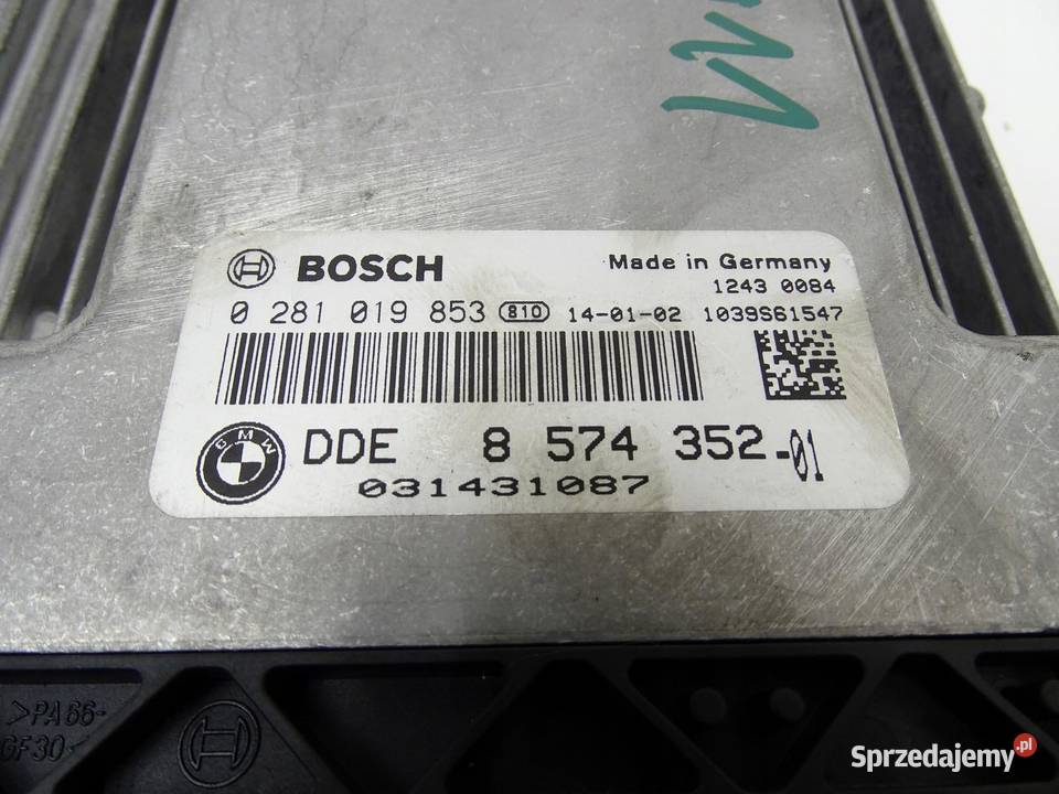 KOMPUTER STEROWNIK SILNIKA BMW X1 E84 20 D N47