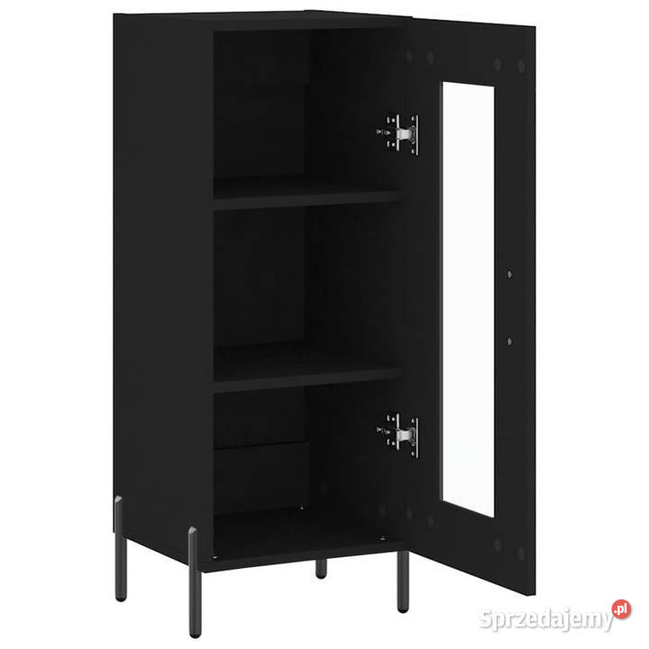 Szafka czarna 345x34x90 materiał drewnopochodny Warszawa sprzedam