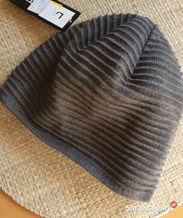 Damska CZAPKA Milo szara zimowa wełna nowa z lubelskie