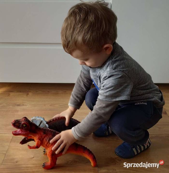 Duży Dinozaur Ryczy Tyranozaur TRex Figurka małopolskie Mogilany