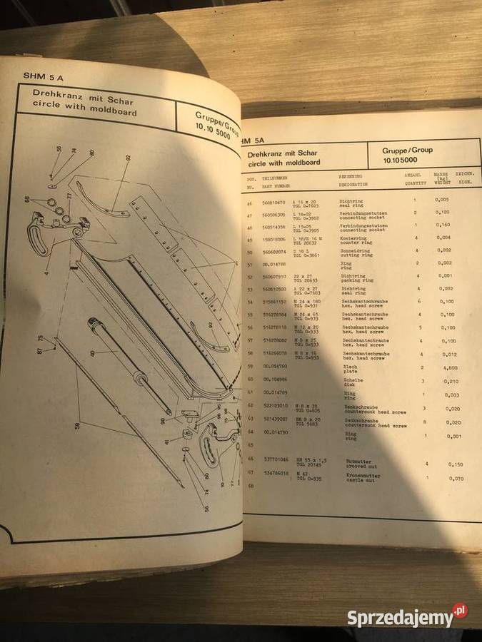 Motorgrader SHM Instrukcja serwisowa VEB Łęczyca sprzedam