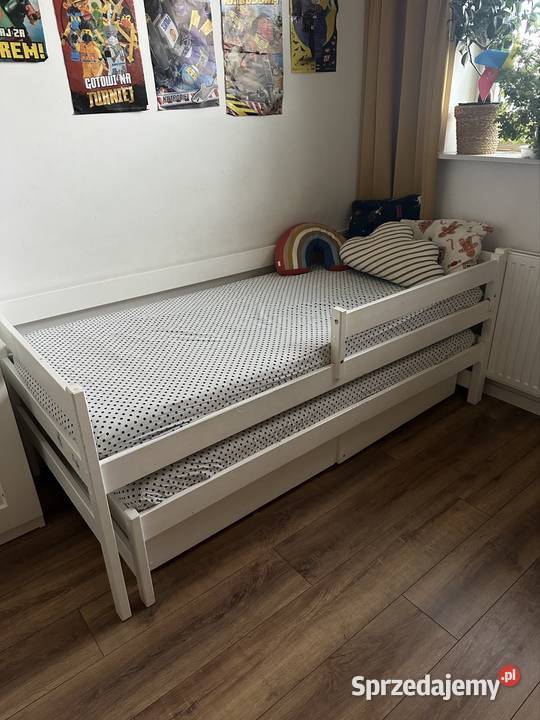 Lóżko drewniane dwuosobowe pojemnik Meble małopolskie
