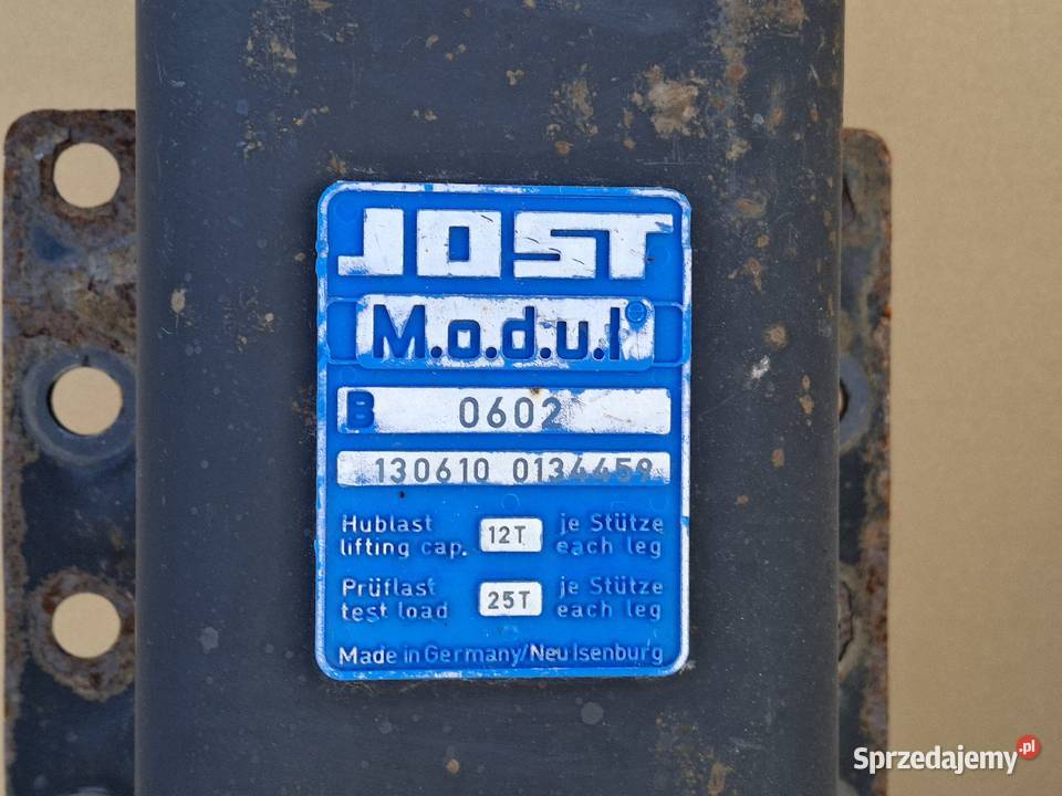 JOST ŁAPY PODPORY NACZEPY NOGI KOMPLET ŁAPA Bieleń