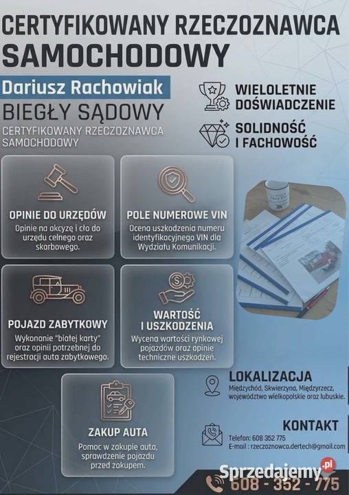 Rzeczoznawca Samochodowy certyfikowany Drezdenko