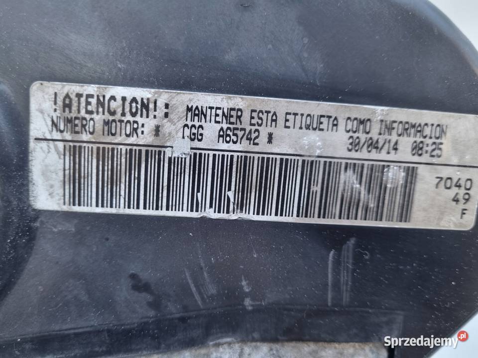 SILNIK KOMPLET Seat Altea 14 16V 80 test CGG Janów