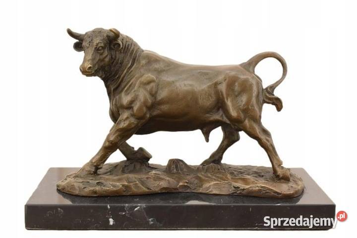 Byk z Brązu Byczek Symbol Siły Figura Rzeźba Rzeźby i figury Kraków sprzedam