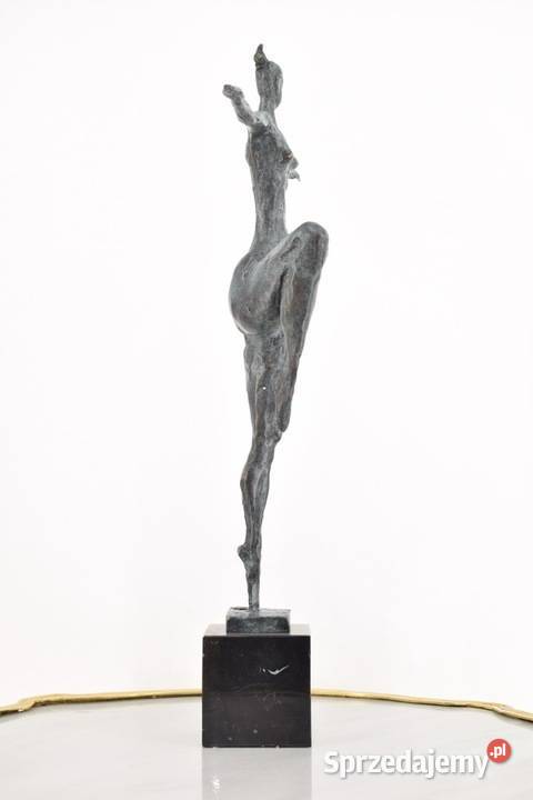 Nowoczesna Rzeźba Łgarska Kobieta Patyna Figura Kraków