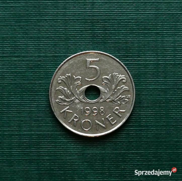 NORWEGIA 5 koron 1998r Gliwice