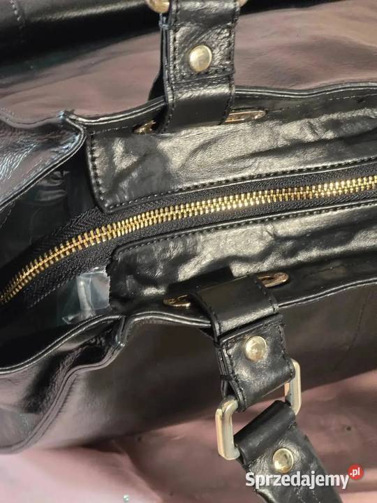 Duża Torba DKNY Vintage Skórzana 100 Oryginał Warszawa