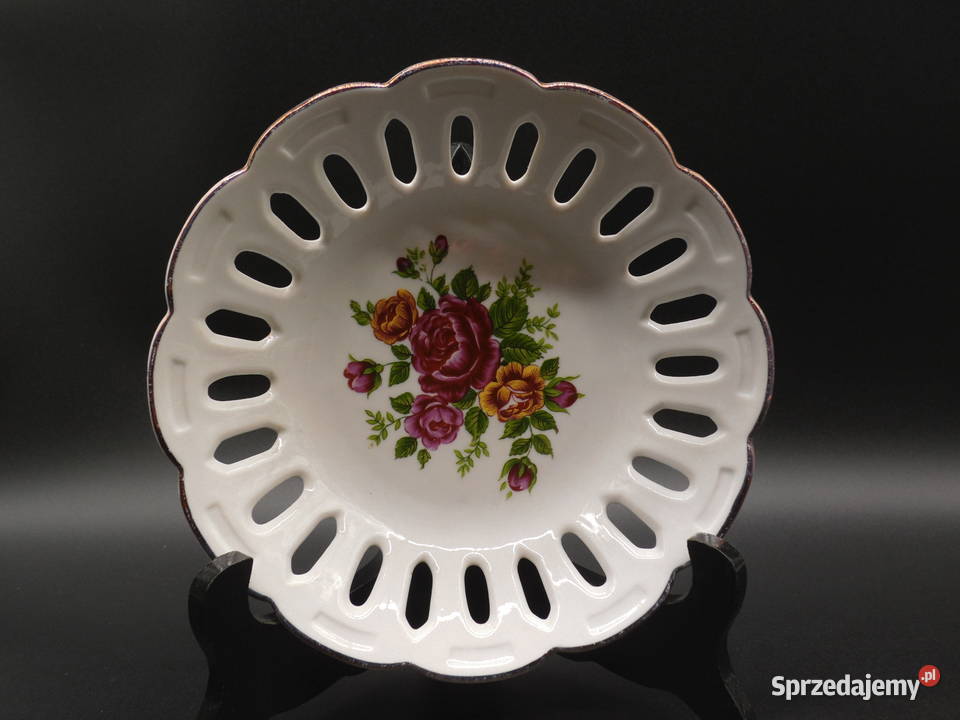 Paterka porcelanowa ażurowa Lippelsdorf wielkopolskie Raszków