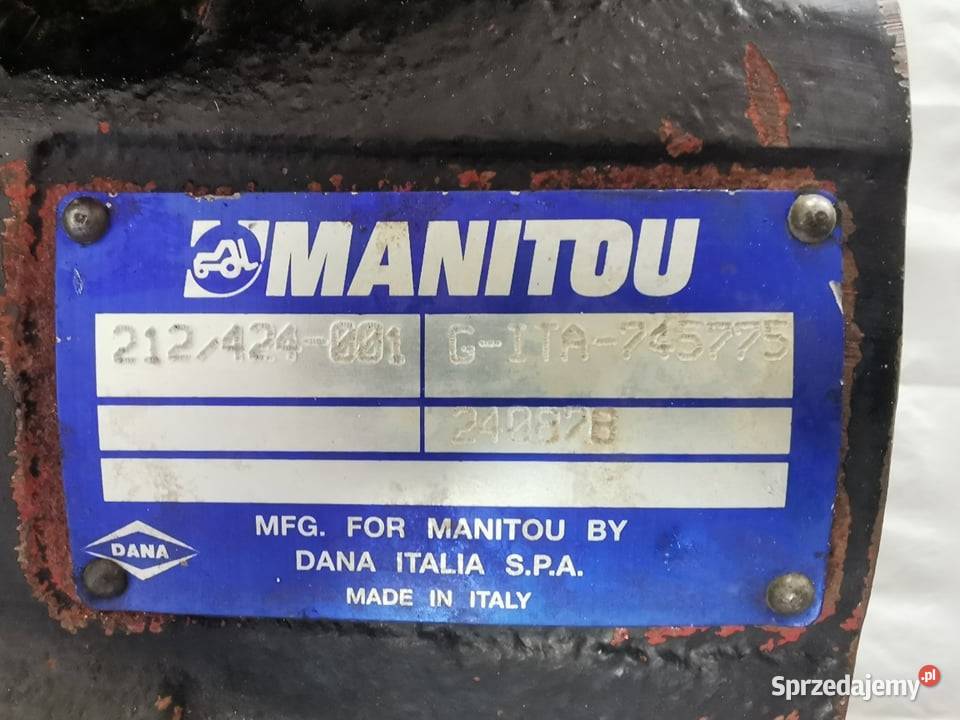 Manitou MLT 735 Środek mostu Spicer 11X35 Wilkowo sprzedam