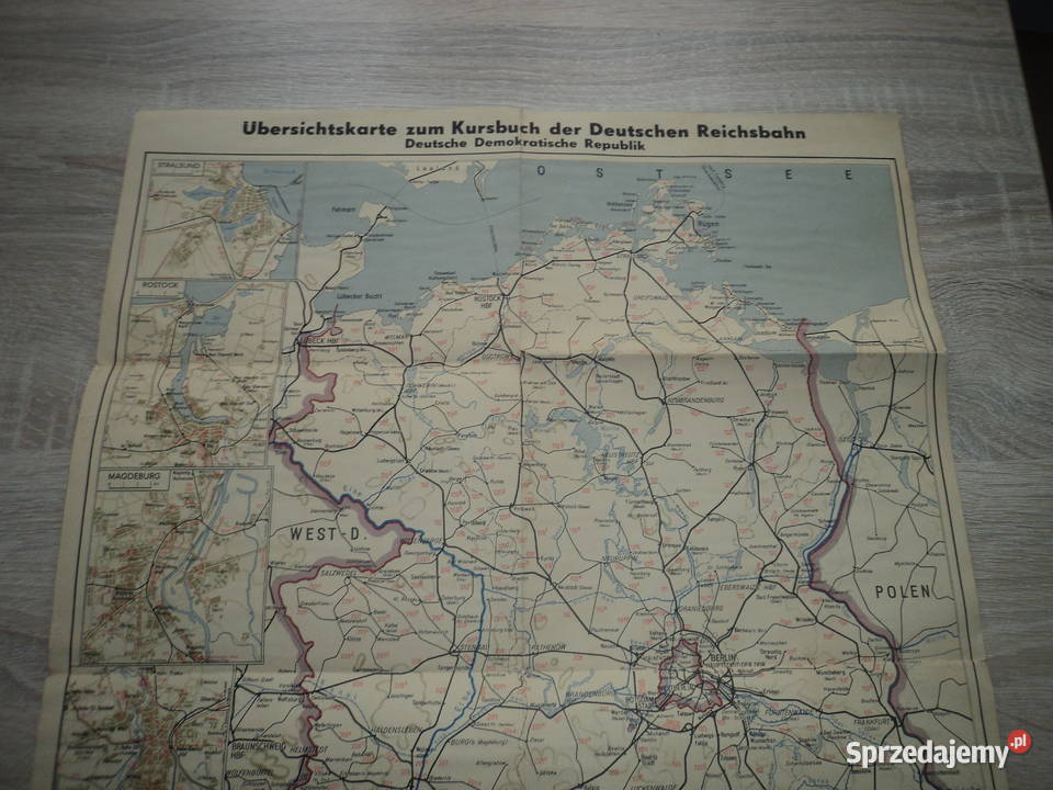 Berlin 1967 plan połącz kolejowych Nowy Sącz