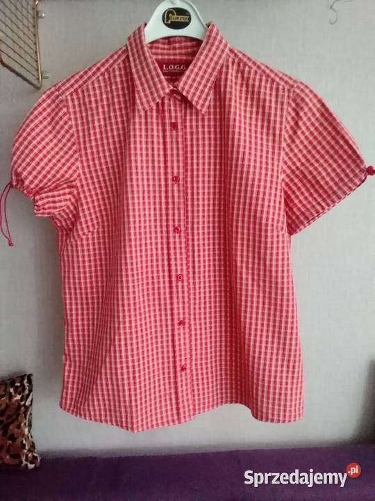 bluzka damska z kołnierzykiem krótki