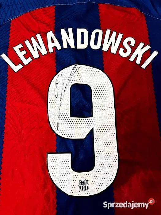 Koszulka Lewandowski FC Barcelona z autografem zachodniopomorskie
