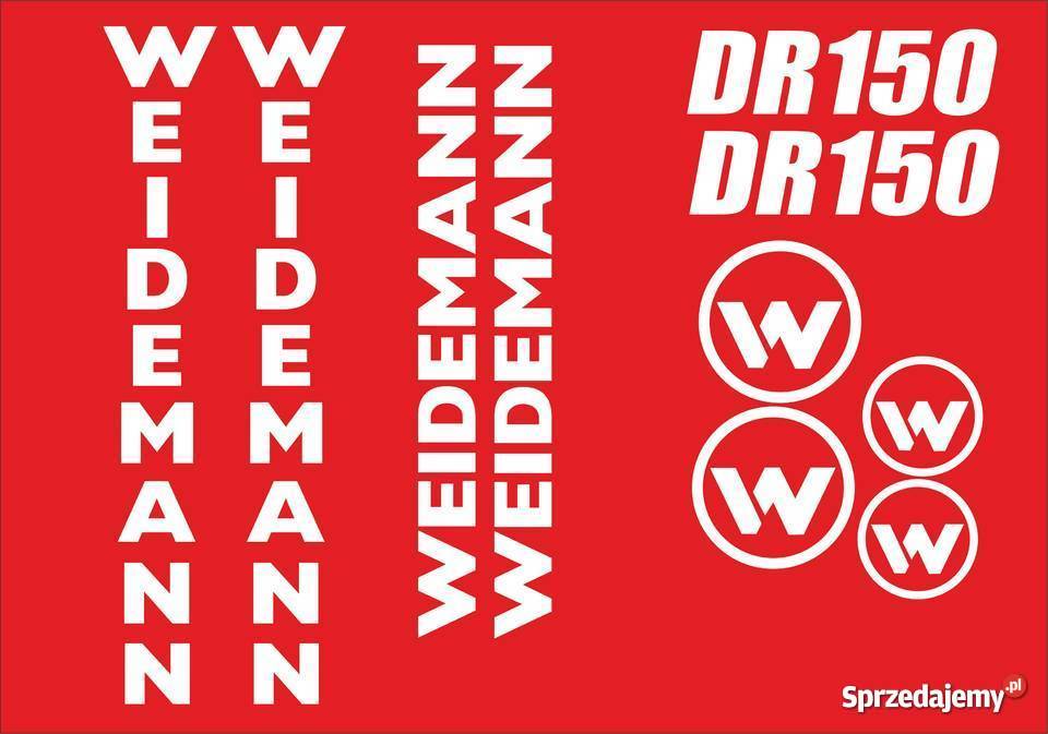 naklejki weidemann dr150 Pozostałe