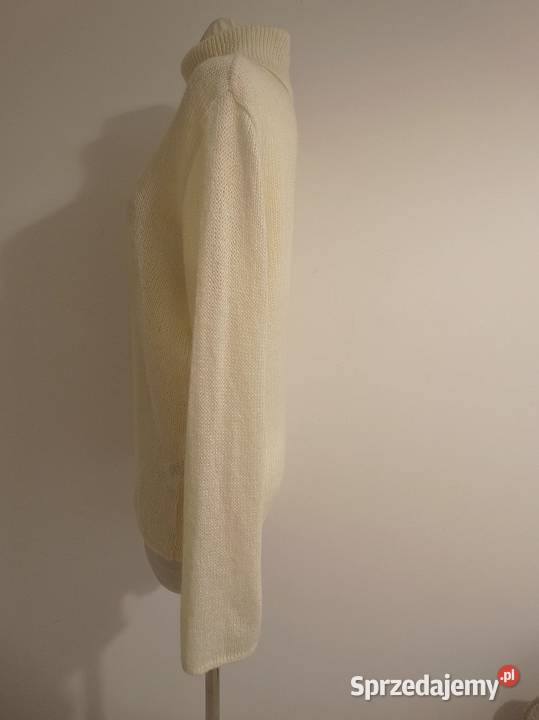 Sweter z Golfem Moherowy Mohair Kid Wełniany