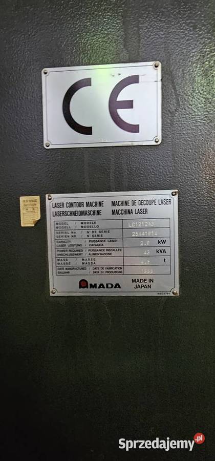 Wycinarka laserowa AMADA LC1212 alfa III Warszawa