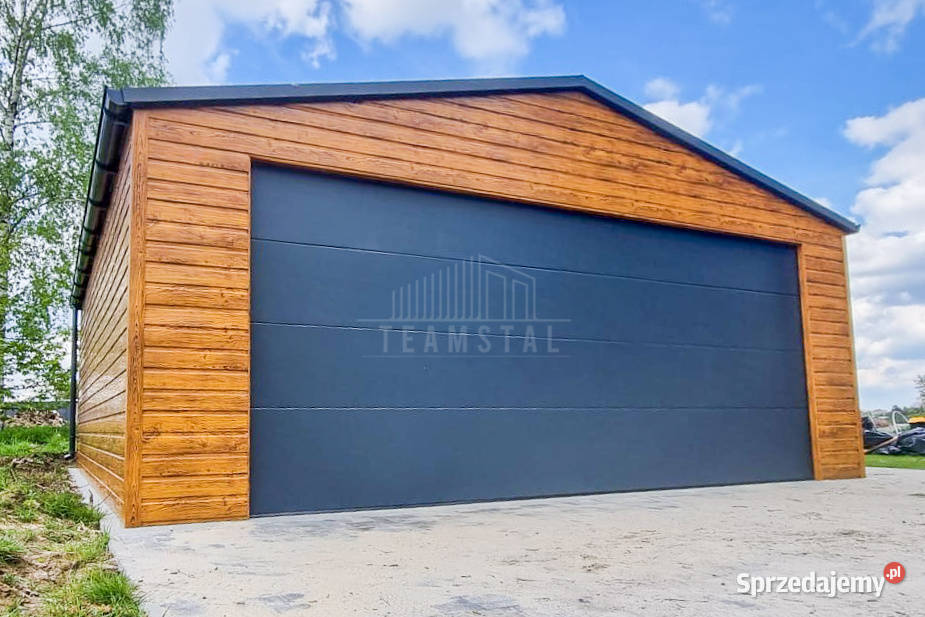 Garaż Blaszany 65x6m Brama segmentowa drzwi okno sprzedam
