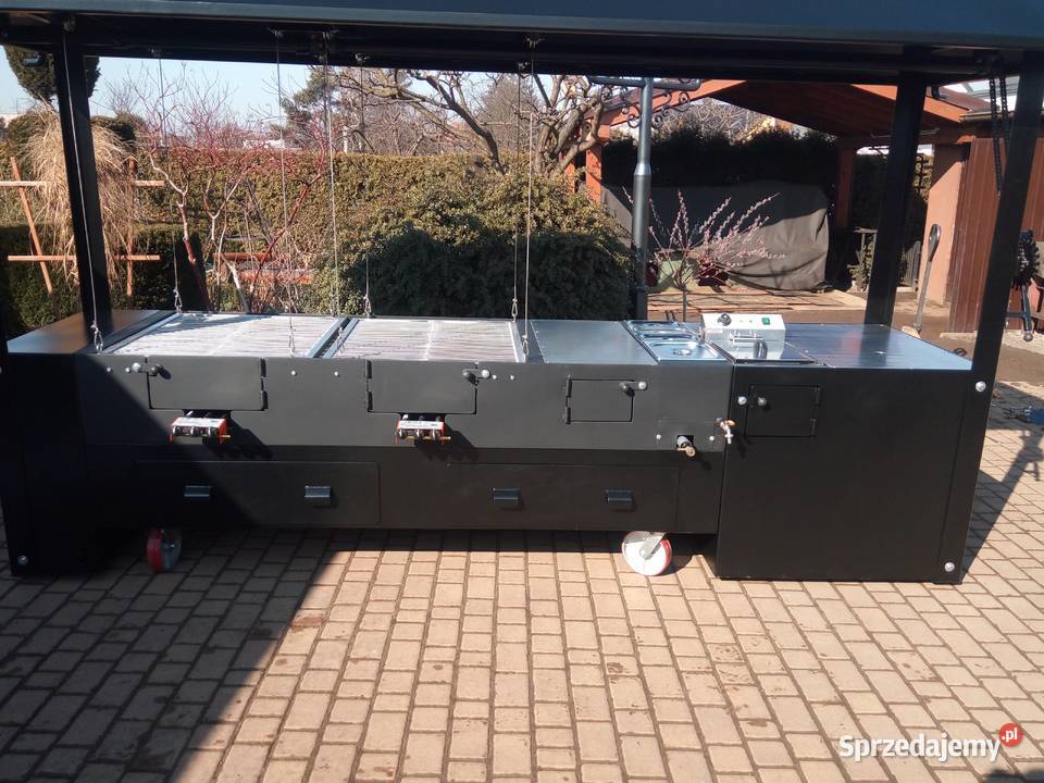 Gastronomiczny grill cateringowy gazowy węglowy Grillowanie Dom i Ogród Damasławek