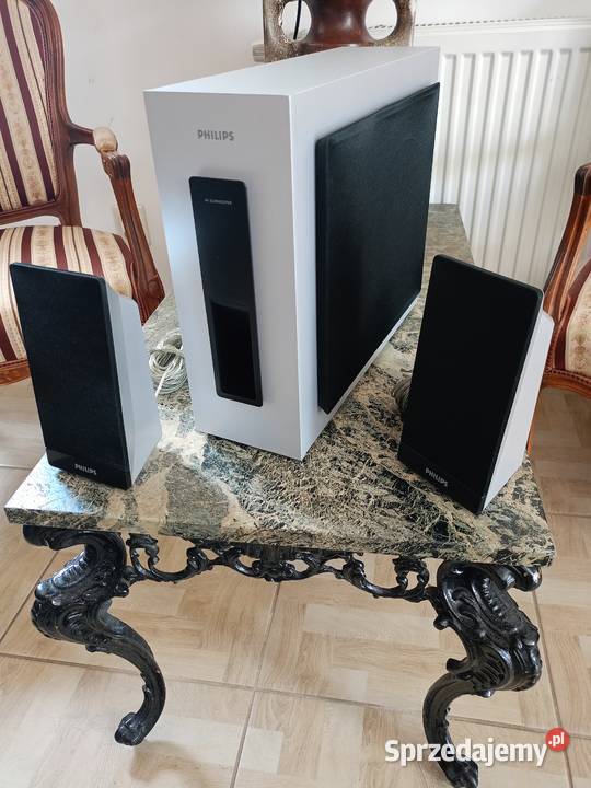 Subwoofer i dwie satelitki PHILIPS Słuchawki i głośniki