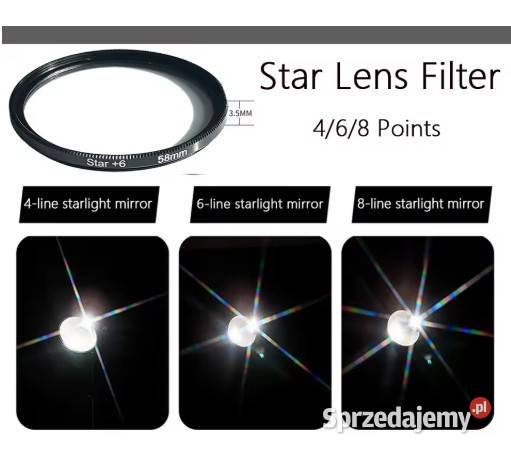 Filtry fotograficzne CPL FLD UV Star 4 6 8 82 mm Akcesoria Warszawa