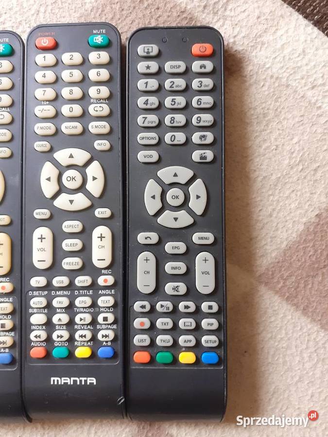 Piloty do TV Manta 19 Blauberg SenecorOK łódzkie Łódź