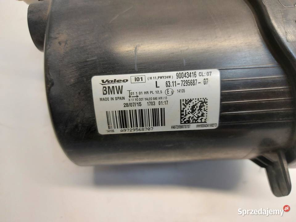 BMW i3 i01 REX Lampa przeciwmgielna halogen lewy osobowe