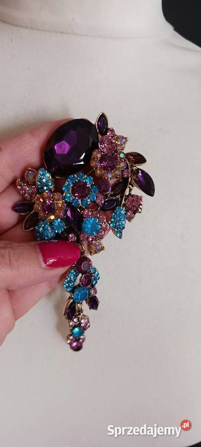 Broszka fioletowa Ostrowąs