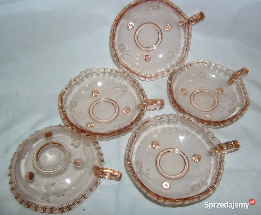 konfiturówki vintage depresyjne szkło pinkAlD