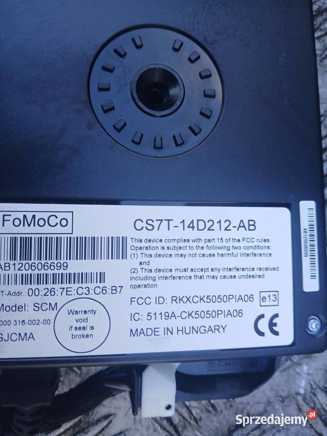 Moduł bluetooth Ford CS7T14D212AB osobowe Radłów sprzedam