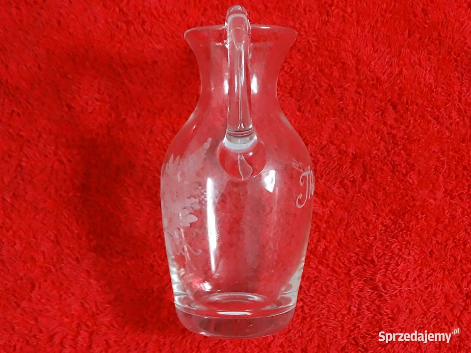 Elegancki Szklany Wazonik Amfora z Grawerem Biłgoraj sprzedam