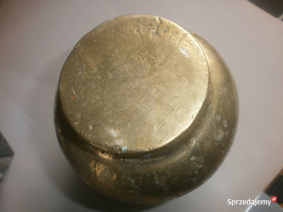 dzbanek mały mosiężny ciężki 80dkg