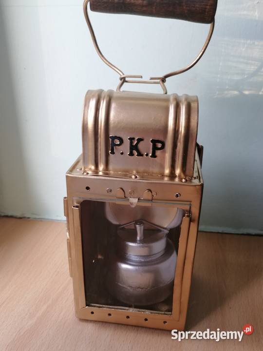 Stara konduktorska lampa karbdowa Kraków