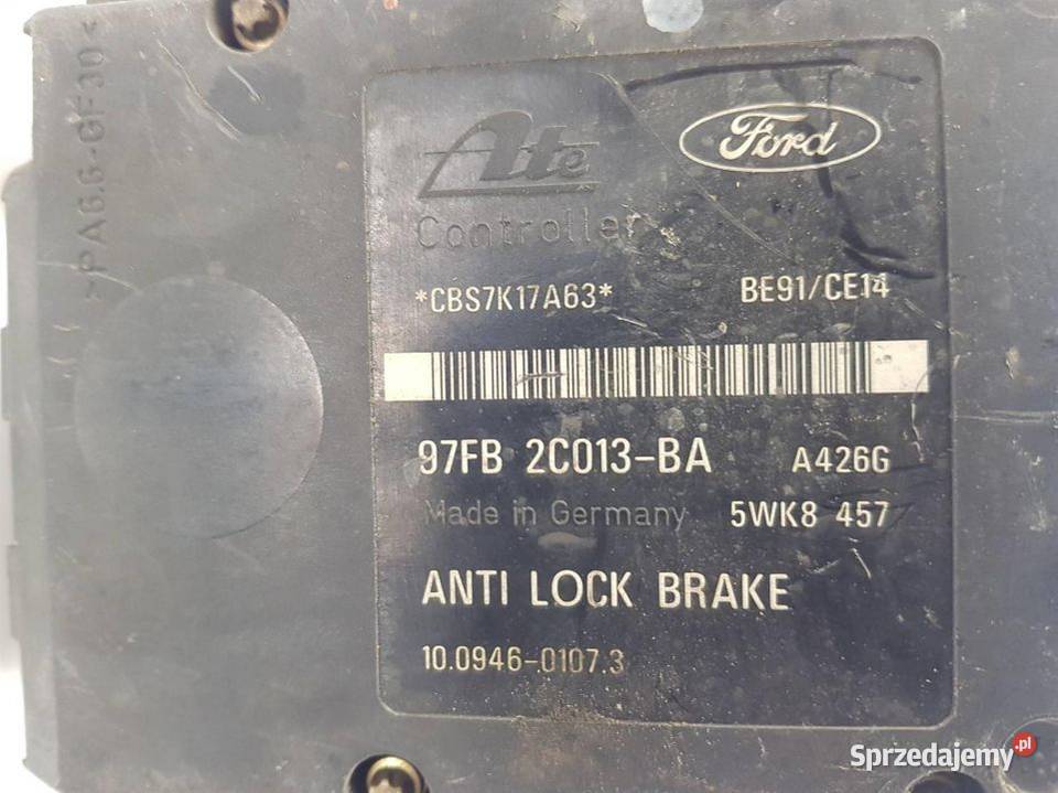 POMPA ABS HAMULCOWA FORD PUMA 17 KAT 97FB2C013BA kujawsko-pomorskie Lipno