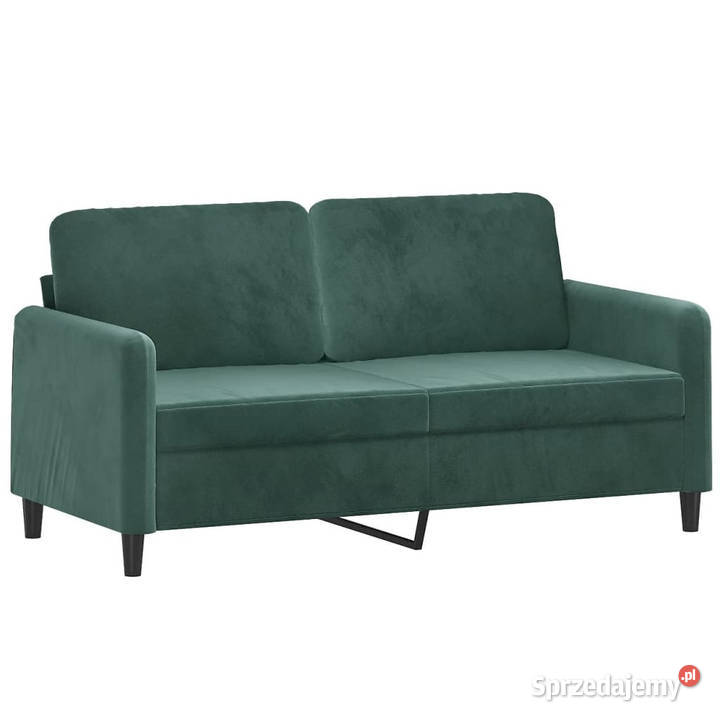 Sofa 2osobowa ciemnozielona 140 tapicerowana mazowieckie Warszawa
