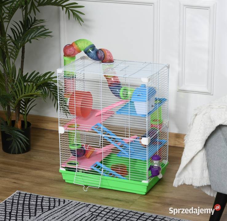 Klatka chomika gryzoni z akcesoriami Brzesko
