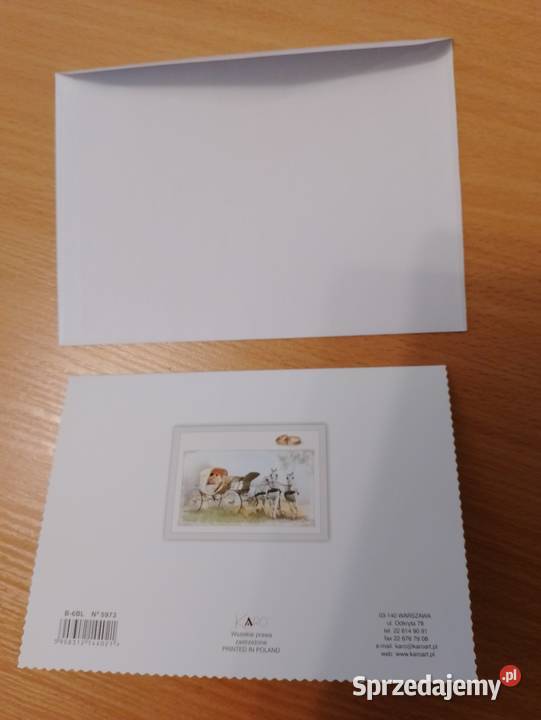 Kartka okolicznościowa W DNIU ŚLUBU składana z Oborniki sprzedam