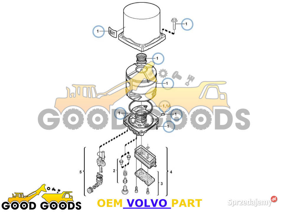 VOLVO FILTR OSUSZACZ POWIETRZA 20424148 OEM mazowieckie