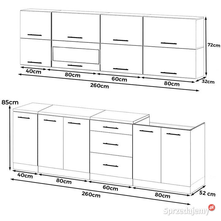 Meble Kuchenne Drewniane Kuchnia Robo Lux 26m 157cm Elbląg sprzedam