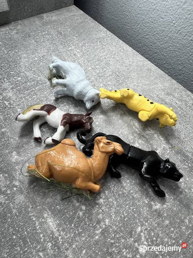 Zestaw 5 figurek figur zwierząt zwierzątek Jasło
