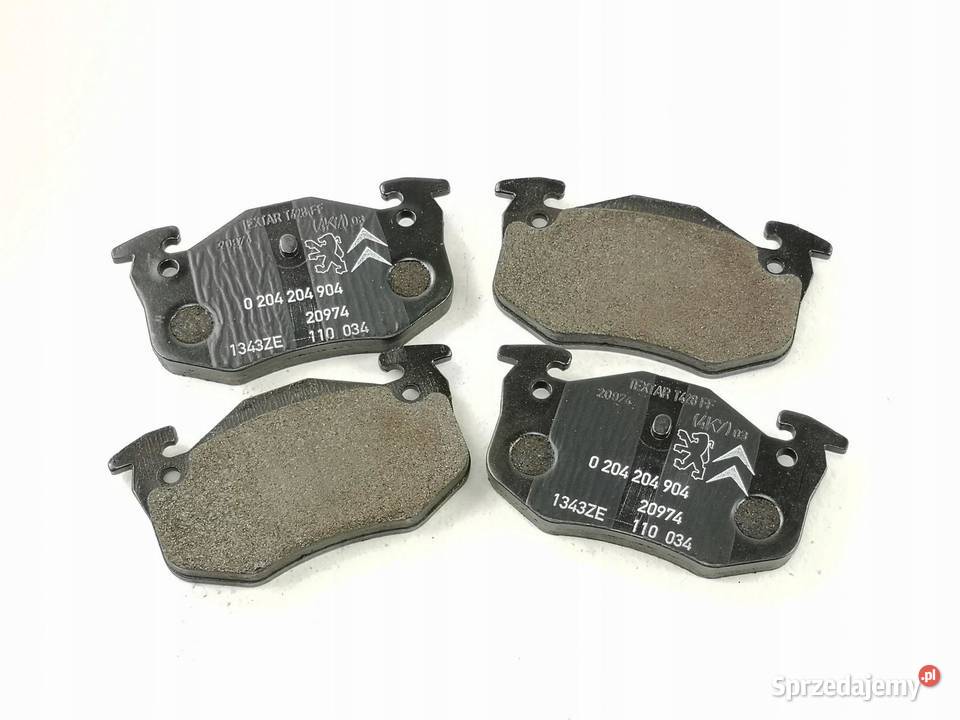 KLOCKI HAMULCOWE TYŁ PEUGEOT 206 306 ORYGINAŁ