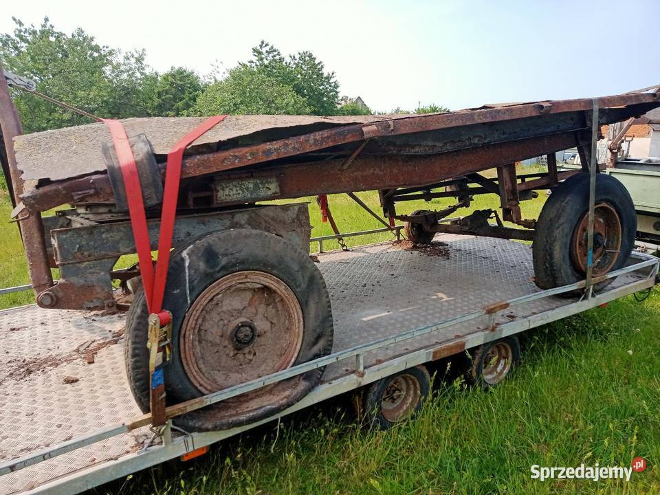 Przyczepa wywrotka d47a wywrot 3 strony dowóz Probostwo Górne