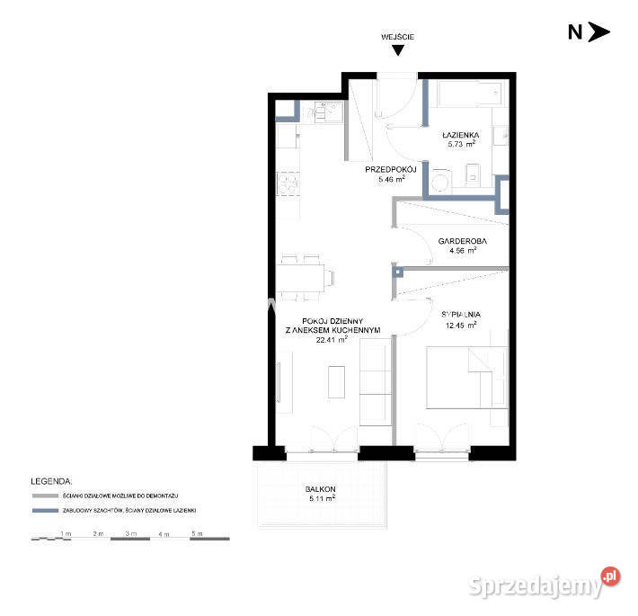 sprzedaży mieszkania 5175m2 2 pok Kraków