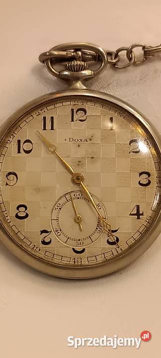 Zegarek kieszonkowy DOXA z dewizką małopolskie Kraków