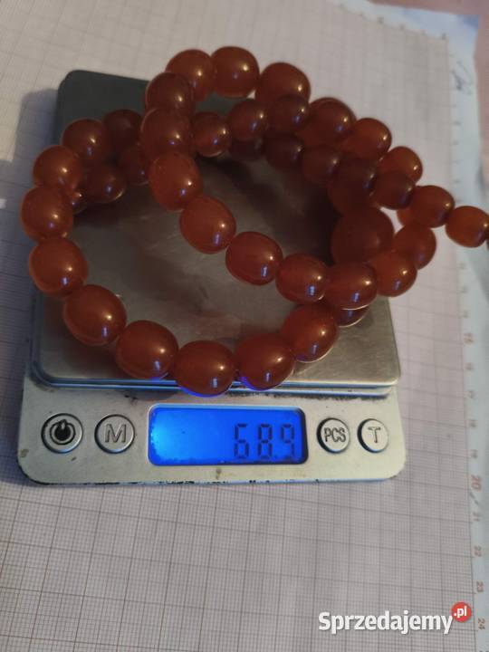 Naszyjnik bursztyn oliwki 68gr Biżuteria podlaskie Białystok